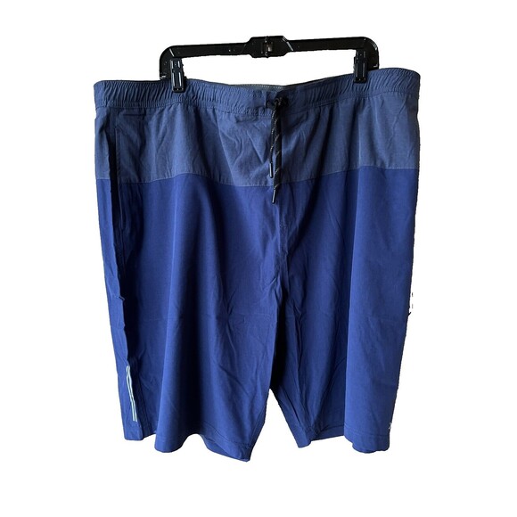 Kenneth Cole mens Active Tech Drawstring Shorts size 4X 4XL Blue 10" inseam $79 - Picture 1 of 8